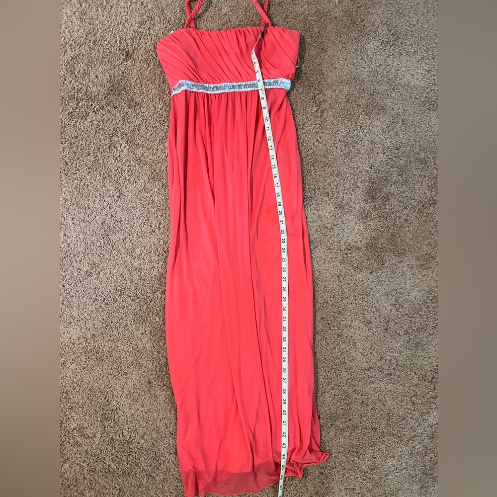 Sweet Storm Maxi Dress Coral
